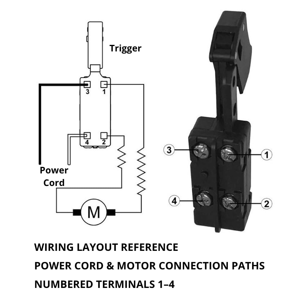 SW77 Trigger Switch Compatible with Select Skil HD77 and HD77M Saws