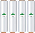 Shrink Wrap Rolls, Stretch Wrap 18in x 1500ft 4 Pack, Heavy Duty Pallet Wrap