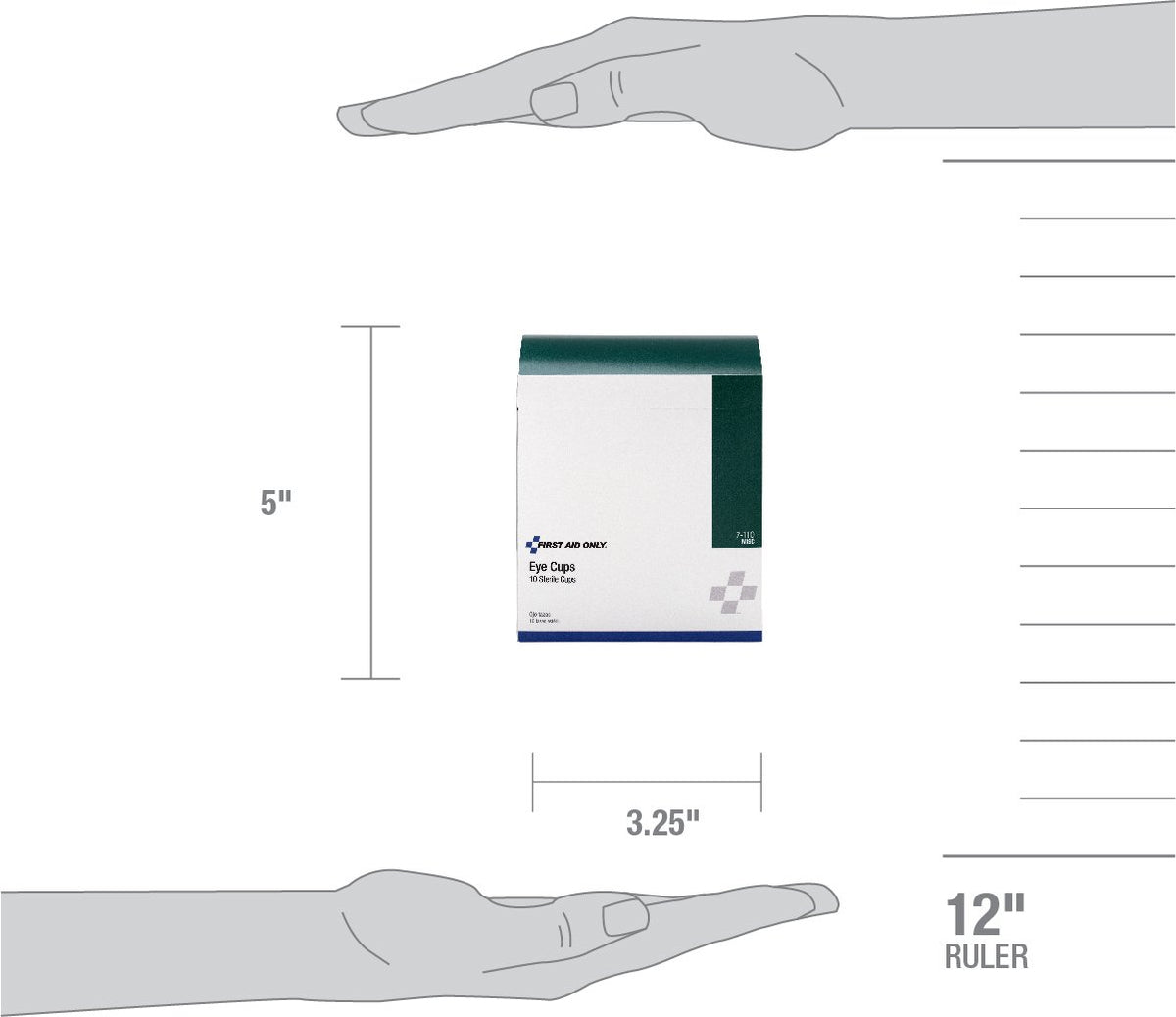 7-110 Sterile Eye Cups, 10 Per Box
