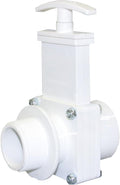 Valterra 6105 PVC Gate Valve, White, 1-1/2" MPT x Slip
