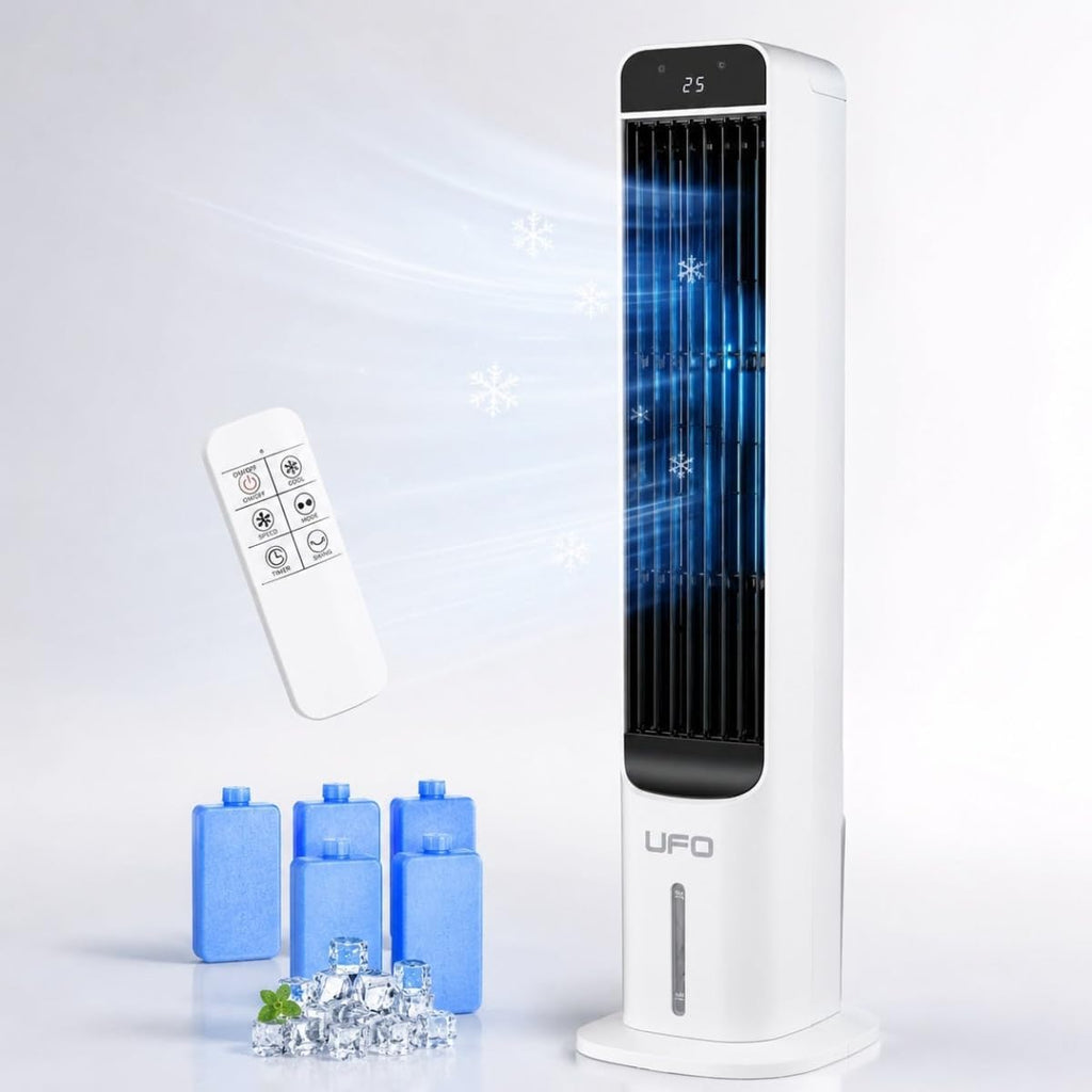 Portable Air Cooler, Swamp Cooler Fan with Remote Control