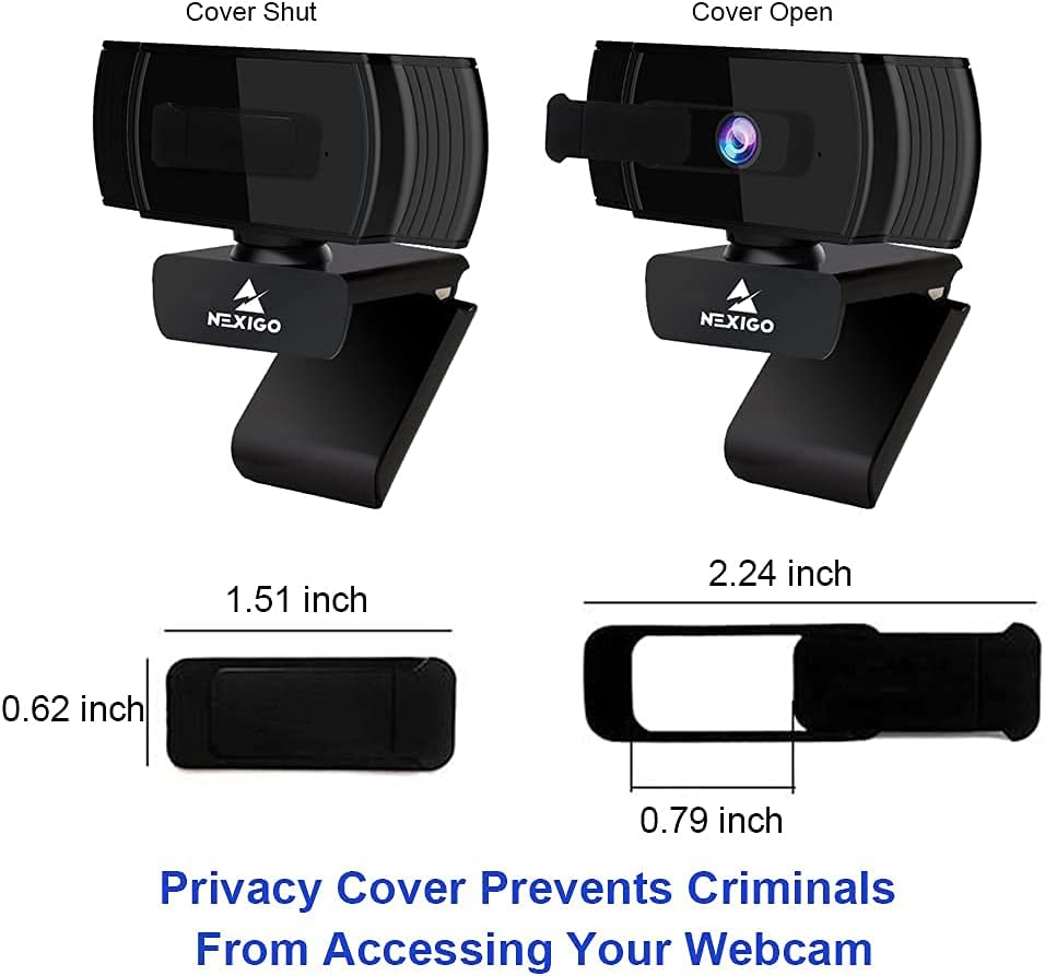 N930AF Webcam with Microphone for Desktop, Autofocus, Webcam for Laptop, Computer Camera, 1080p HD USB Web Camera