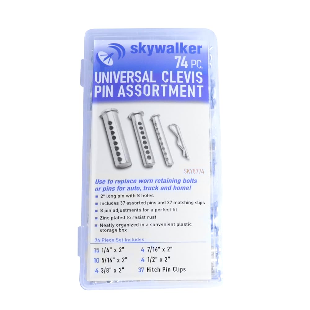 Skywalker 74-Piece Zinc-Plated Clevis Pin Set
