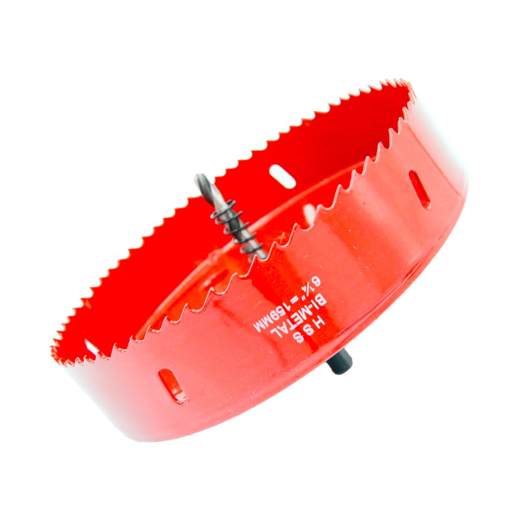 6.26 inch Hole Saw, LAIWEI bi-Metal Hole Cutter. for Drilling Wood, Aluminium Profiles, PVC, plasterboard, etc. Round Knife Calibre 6-1/4"(159mm)
