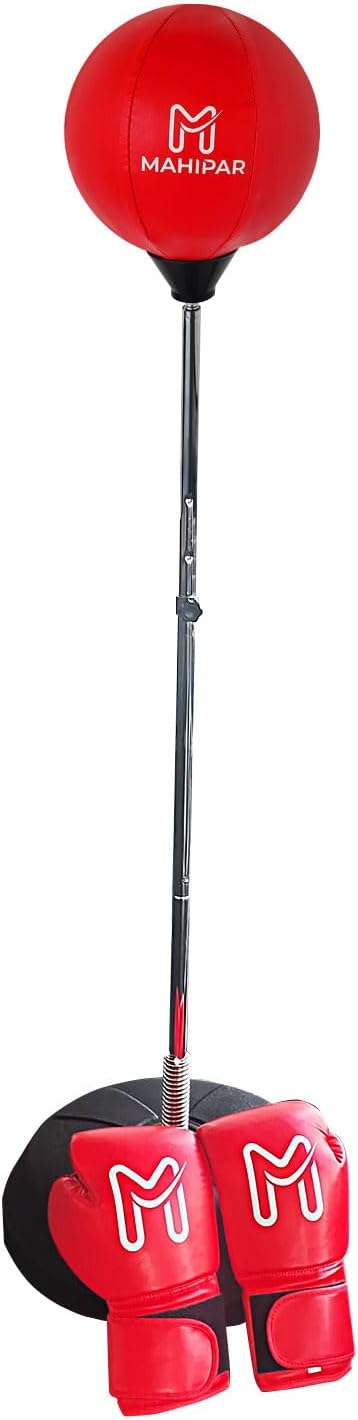 Punching Bag with Stand for Adults & Teens - Heavy Punching Bag, Boxing Bag & Boxing Equipment Set with Reflex Bag