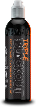 Triple Blackout Tattoo Ink - Dark & Bold Black Shade - Professional Tattoo Ink & Tattoo Supplies - Skin-Safe