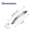 Brushed Nickel Kitchen Cabinet Handles Drawer Pull 3 Inch 15 Pack