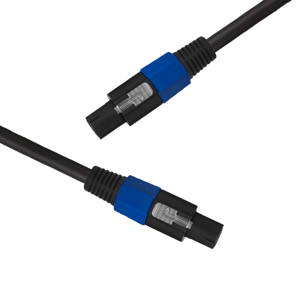 Professional 2-Pack 25 Feet 12 Gauge Speakon to Speakon Cables | Heavy duty, oxygen-free copper, low resistance, no