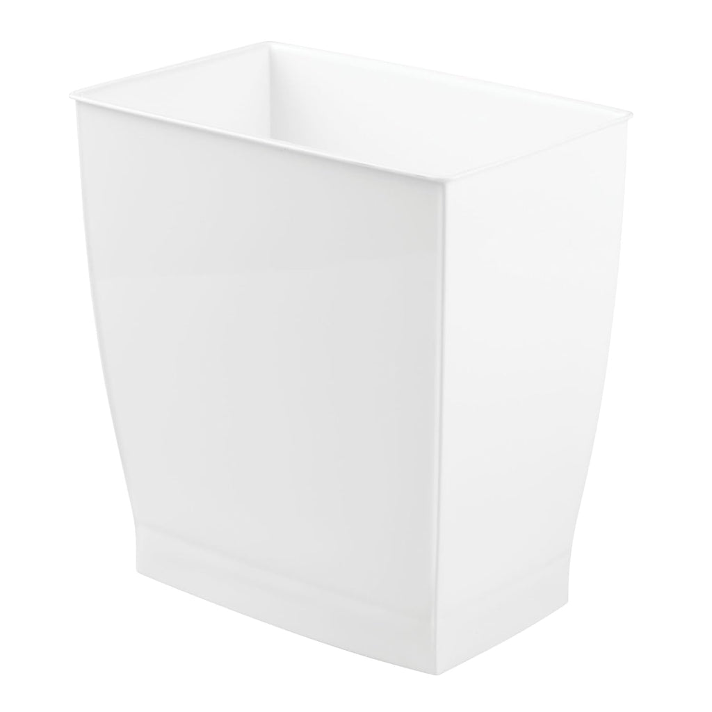 Plastic Spa Rectangular Trash, Waste Basket Garbage Can for Bathroom, Bedroom, Home Office, Dorm, College, 2.5