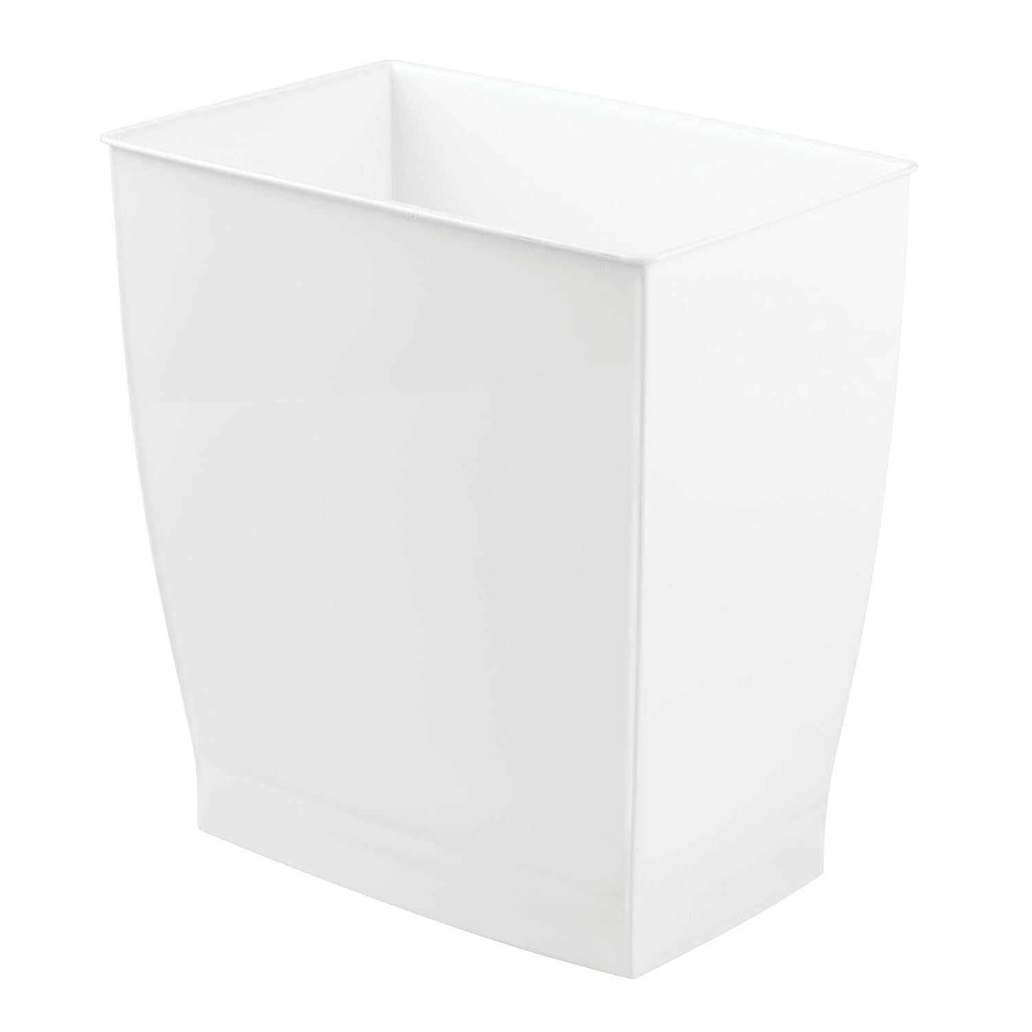 Plastic Spa Rectangular Trash, Waste Basket Garbage Can for Bathroom, Bedroom, Home Office, Dorm, College, 2.5