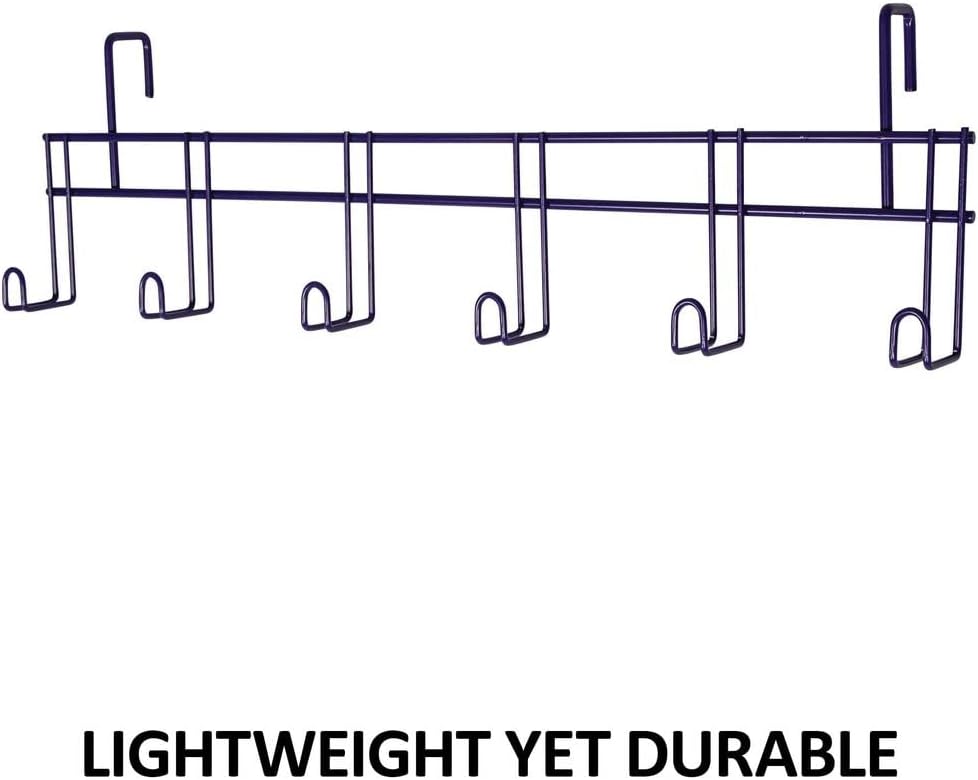 6 Hook Tack Rack with Hangers | Color Black | Lightweight Yet Durable | 6-Hook Design | Portable & Convenient |
