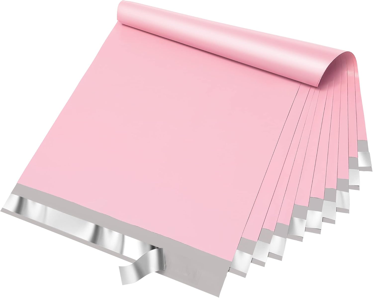 Poly Mailers 14.5x19 Inch 50pc Shipping Bags for Small Business Pink | Mailing Envelopes for Clothing,Self Seal