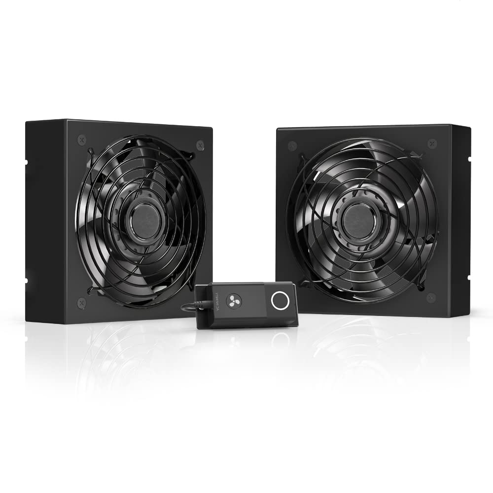 AC Infinity Rack Roof Fan Kit, Quiet Dual-Fans with Speed Controller