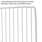 Fridge Divider Iron Mesh Standing Partition for Home Storage