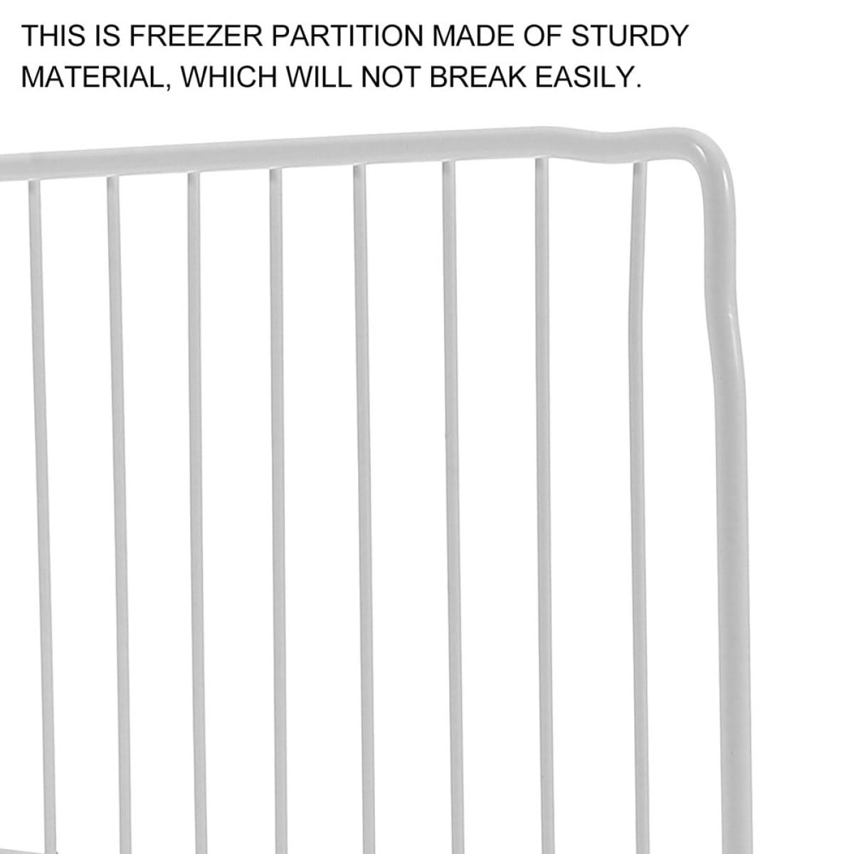 Fridge Divider Iron Mesh Standing Partition for Home Storage