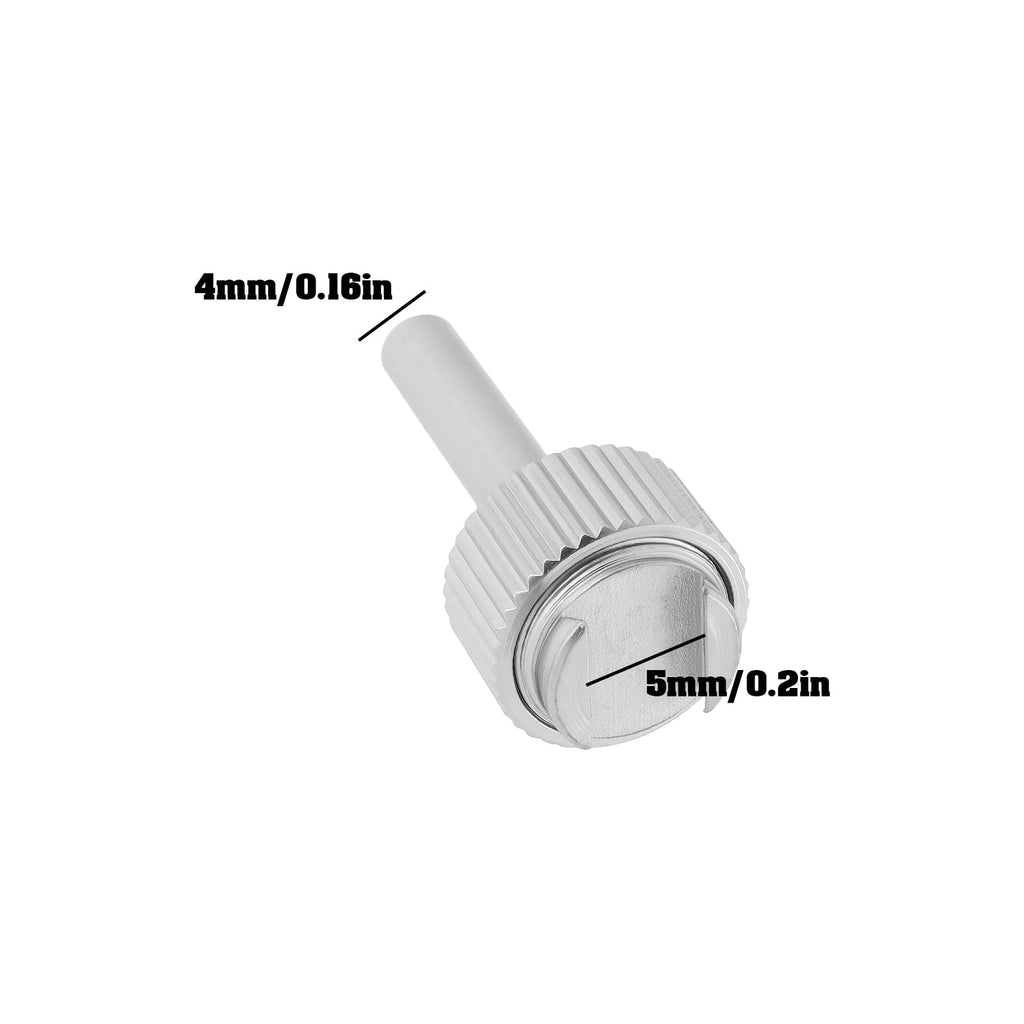 Briny River 2pcs 4mm Diameter Dial Test Indicator Stems with Knurled Clamp Ring