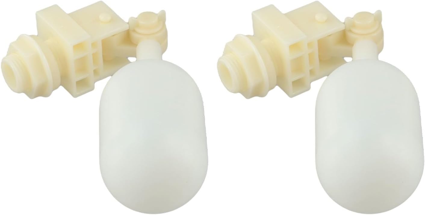 Automatic Water LevelValve with Adjustable Float Ball, 1/2 Inch Screw-on Hose Fitting for Pool Spa Tank Trough