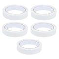 White Kraft Paper Tape 5 Pack, Self Adhesive Roll for Sealing