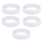 White Kraft Paper Tape 5 Pack, Self Adhesive Roll for Sealing