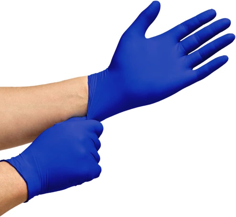Nitrile Exam Gloves | The Original Quality Stretch Nitrile Cobalt Blue | 4.5 Gloves Disposable Latex Free Medical EMT