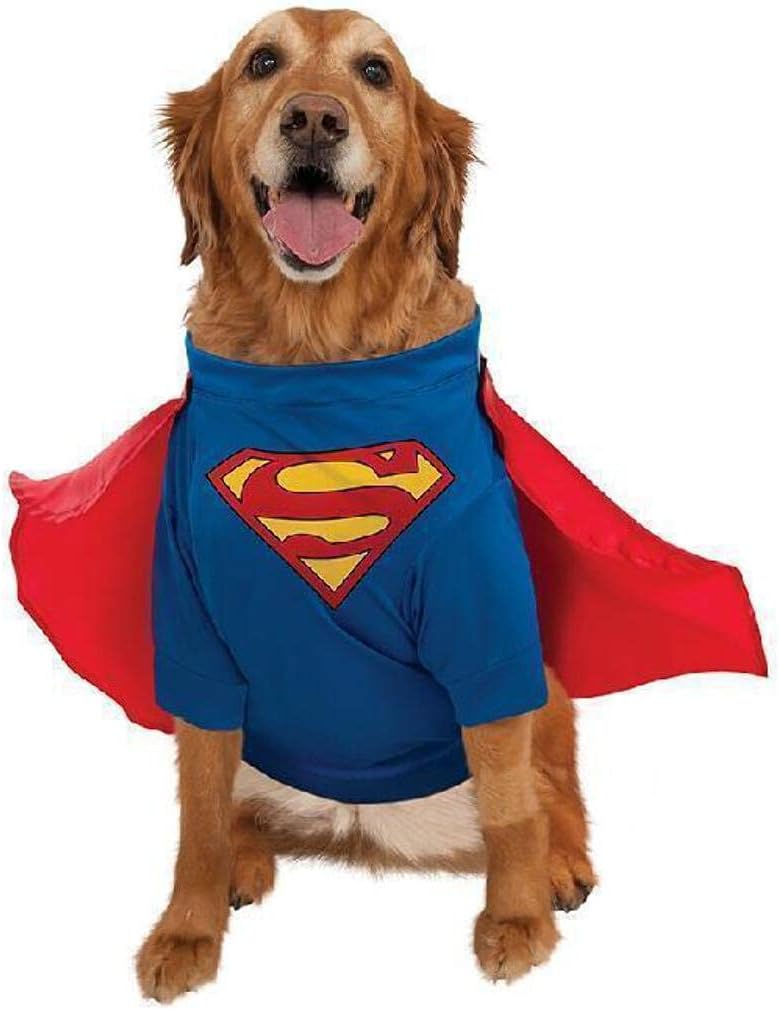 DC Comics Superheroes: Superman Pet Costume for For Dogs or Cats by Rubies, Small