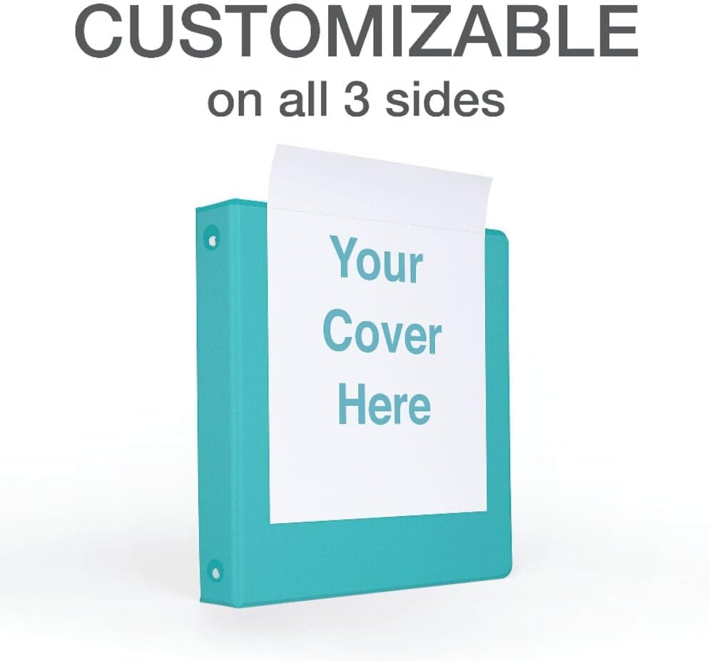 Cardinal 3 Ring Binders, Binders for School and Office, Durable 1.5 Inch, Round Rings, Holds 350 Sheets, ClearVue