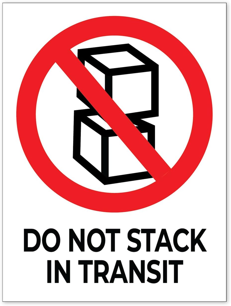 Handling Labels - Do Not Stack in Transit, 3"x 4"