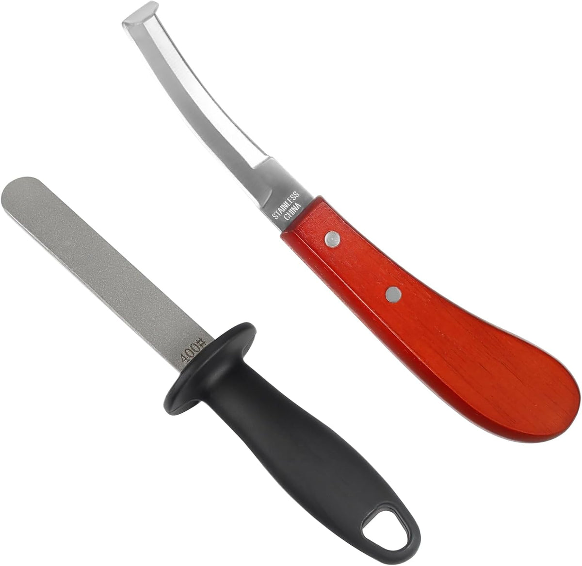 Hoof Knife with Sharpener, Farrier Tools Kits, Horse Goat Hoof Trimmers