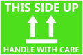 This Side Up Fluorescent Shipping Label Stickers-2" X 3" This Side Up Warning Stickers for Shipping and Packing-300