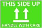 This Side Up Fluorescent Shipping Label Stickers-2" X 3" This Side Up Warning Stickers for Shipping and Packing-300