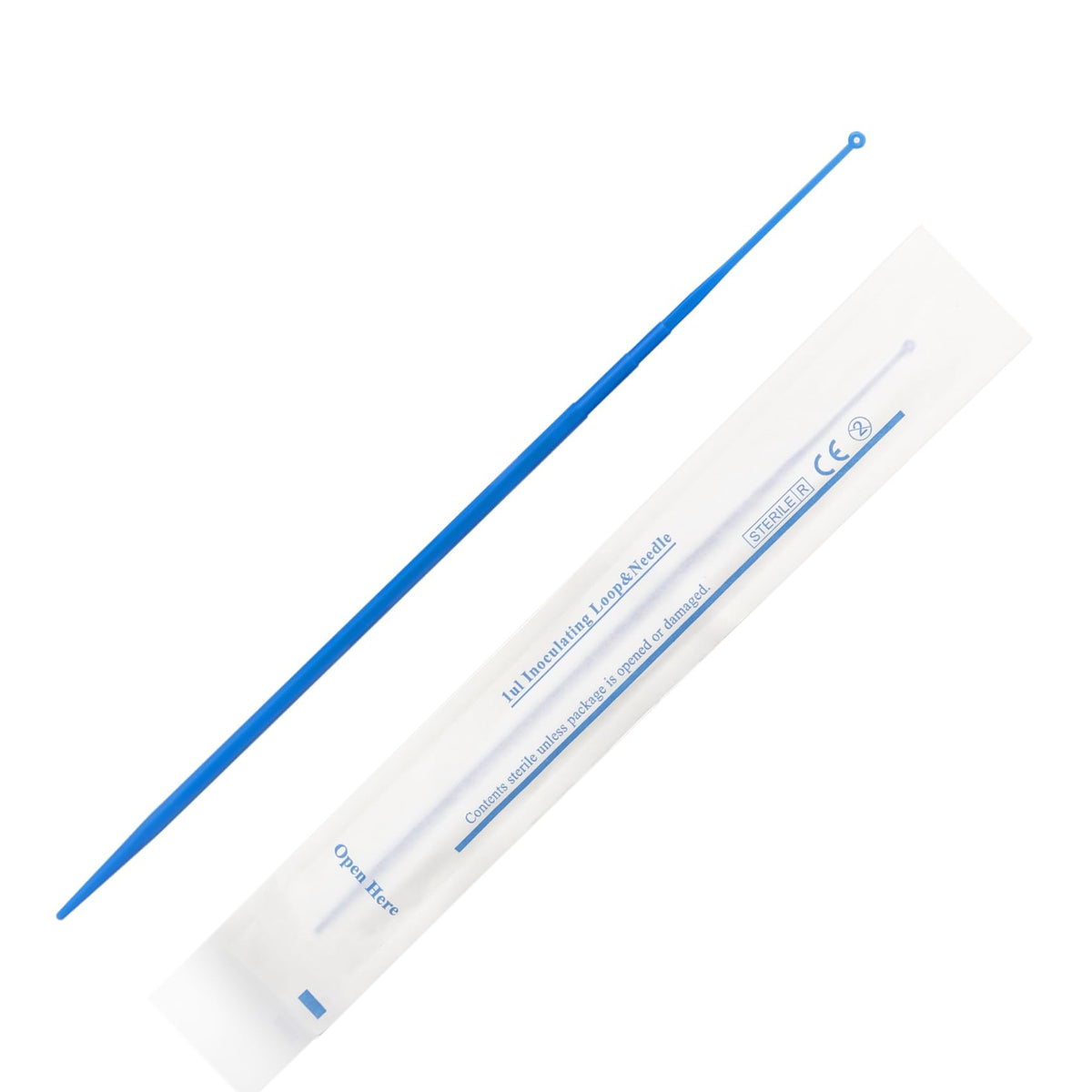 1μl Sterile Inoculating Loop, Individually Wrapped, 100 Pcs