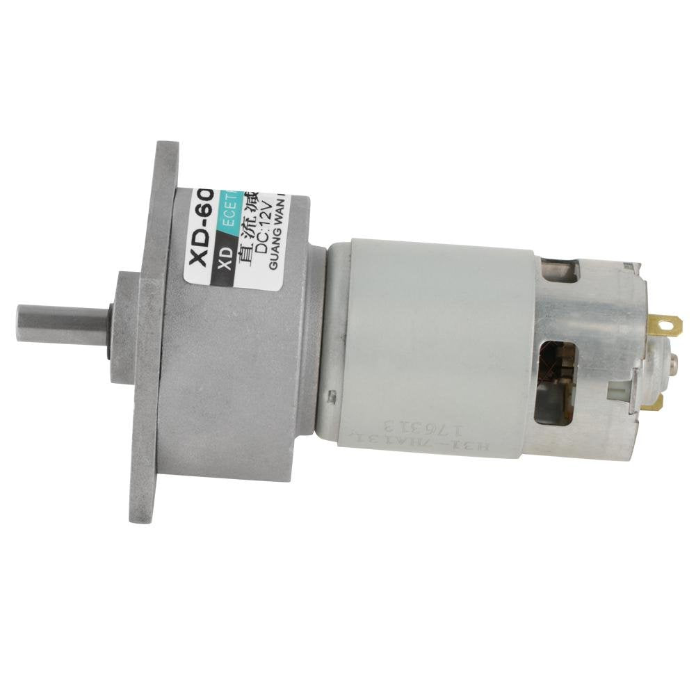DC Gear Motor 12V, 35W Mini Metal Speed Adjustable Large Motor CW/CCW(12v 30rpm)