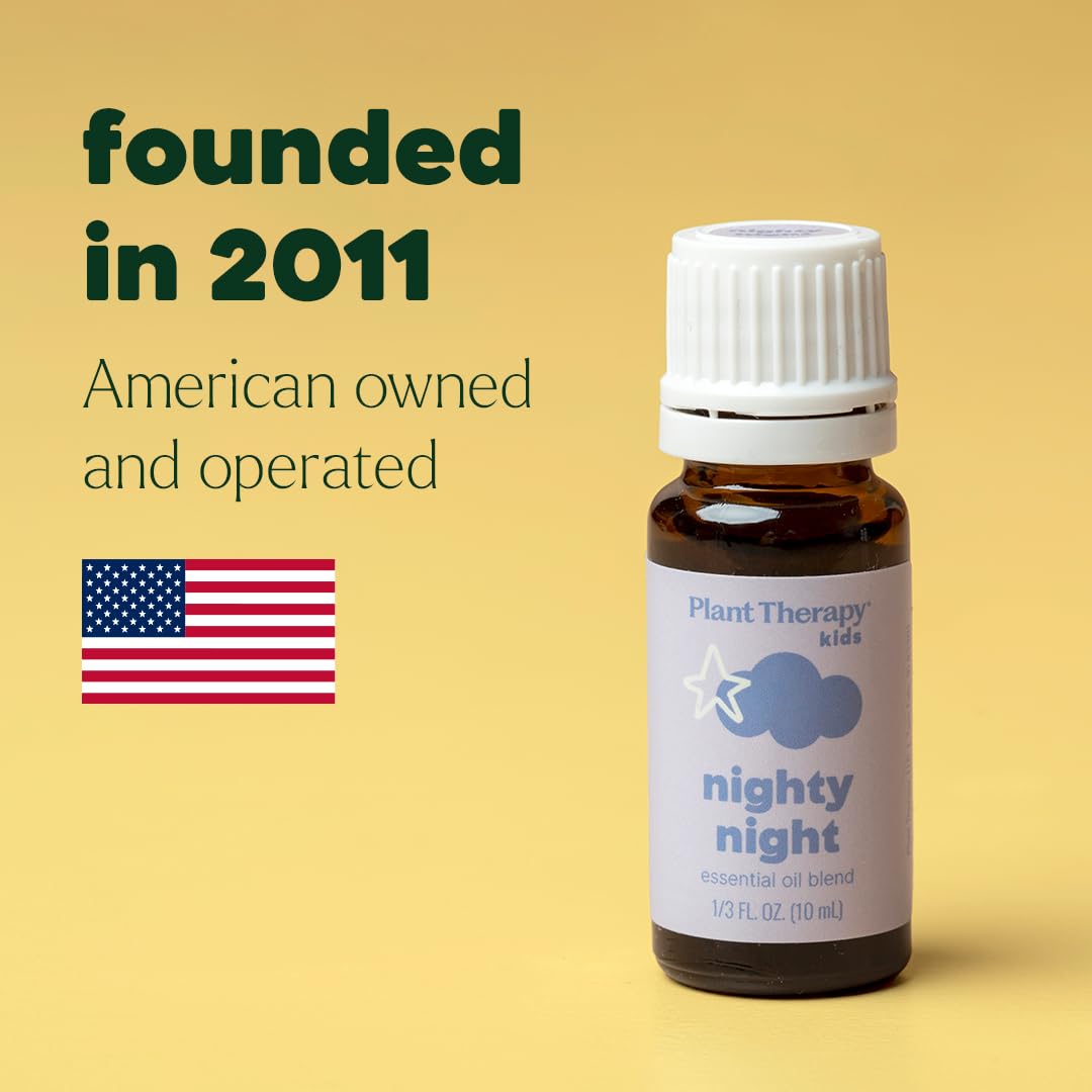Kids Nighty Night Essential Oil Blend for Sleep, 10 mL (1/3 oz), 100% Pure, Undiluted, Natural Aromatherapy