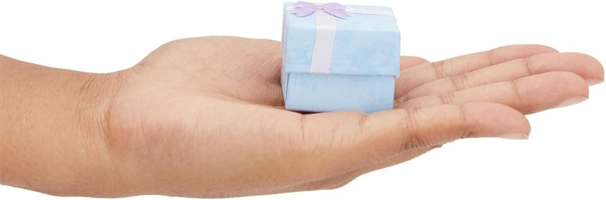 Ring Boxes Bulk Set - 24-Pack Multi-Color Square Cardboard, 1.6 x 1.2 x 1.6 In - Mini Gift Box with Lid & Bow for