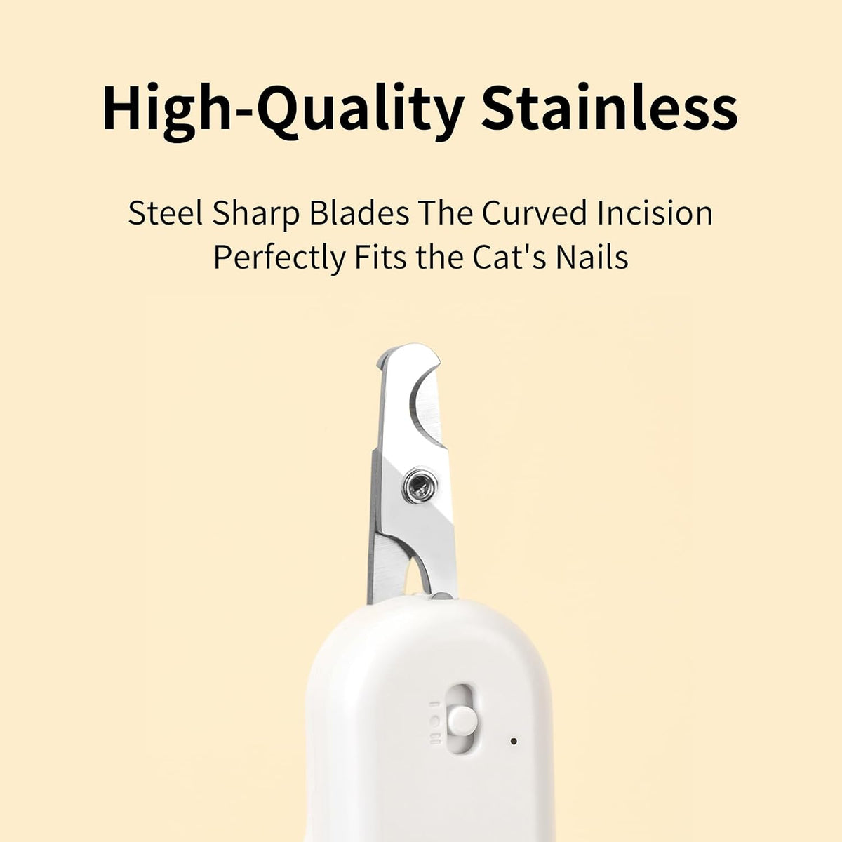 Cat Nail Clipper with LED Light, Safe & Precise for Cats & Kittens