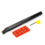 OSCARBIDE 1"x12" Indexable Boring Bar S16T-SCLCR3 Right-Hand 10 Inserts
