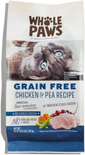 Grain-Free Dry Cat Food, Chicken & Pea Recipe, Enhanced with Fiber & Prebiotics, 3.5 lb
