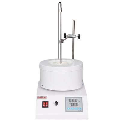 Heating Mantle with Magnetic Stirring, Digital Display Temperature Control and Timer Function, Adjustable 0-1500 RPM