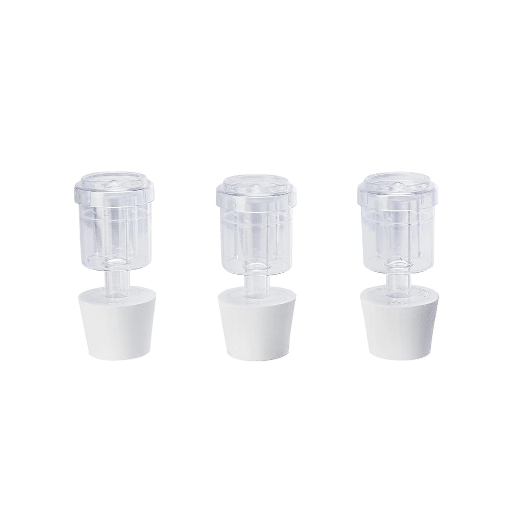 2-Piece Airlocks with #6.5 Rubber Stoppers for Fermentation - Airlocks for Wine Making, Brewing Beer, and Fermenting