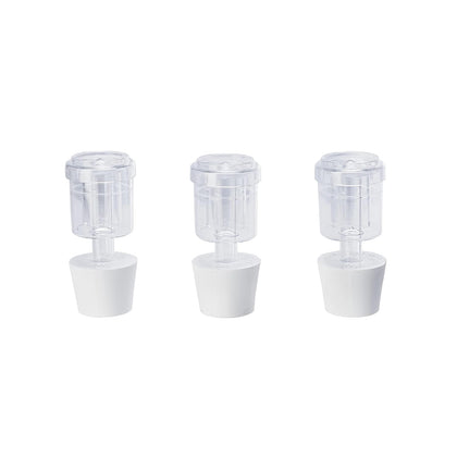 2-Piece Airlocks with #6.5 Rubber Stoppers for Fermentation - Airlocks for Wine Making, Brewing Beer, and Fermenting