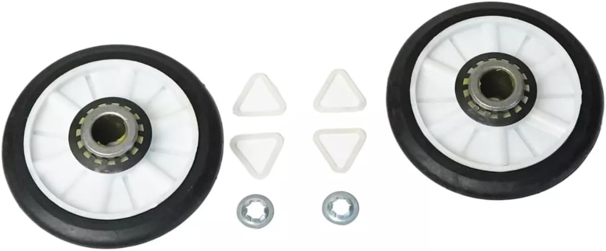Dryer Rollers Belt Pulley Repair Kit For Maytag MED4500MW0 MED5030MW0 MED5430MW0 MED5430PBK0 MED5570TQ0 MED5591TQ0 MED5600TQ0 MED5600TQ1 MED5620TQ0 MED5620TQ1 MED5621TQ0 MED5630TQ0 MED5630TQ1
