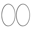 uxcell 2Pcs AS-369 Nitrile Rubber O-Rings 8" ID 8-3/8" OD 3/16" W Black