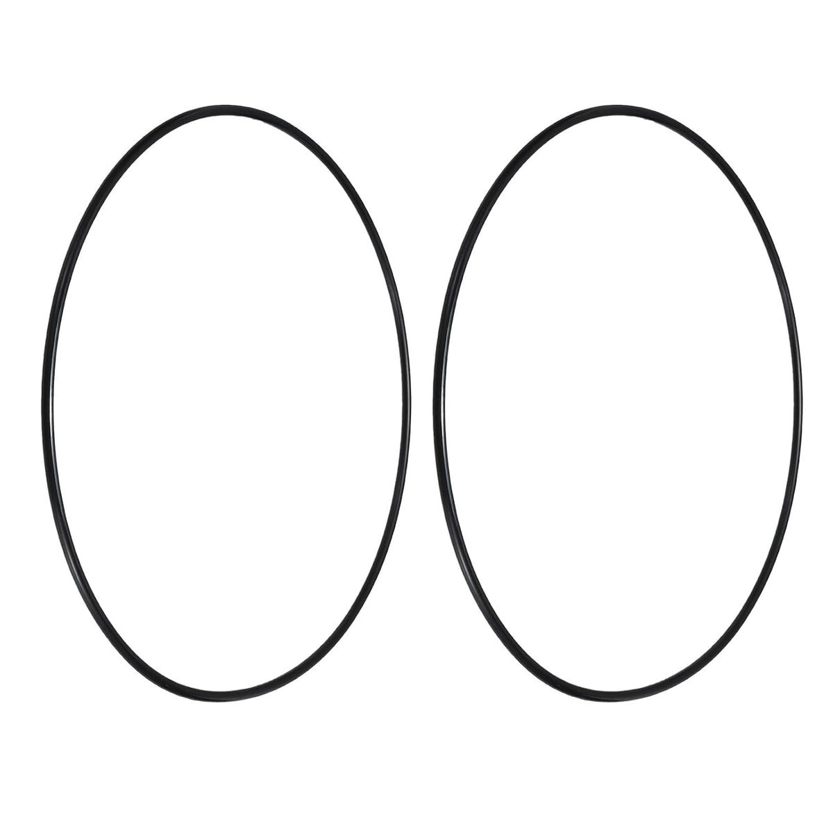 uxcell 2Pcs AS-369 Nitrile Rubber O-Rings 8" ID 8-3/8" OD 3/16" W Black