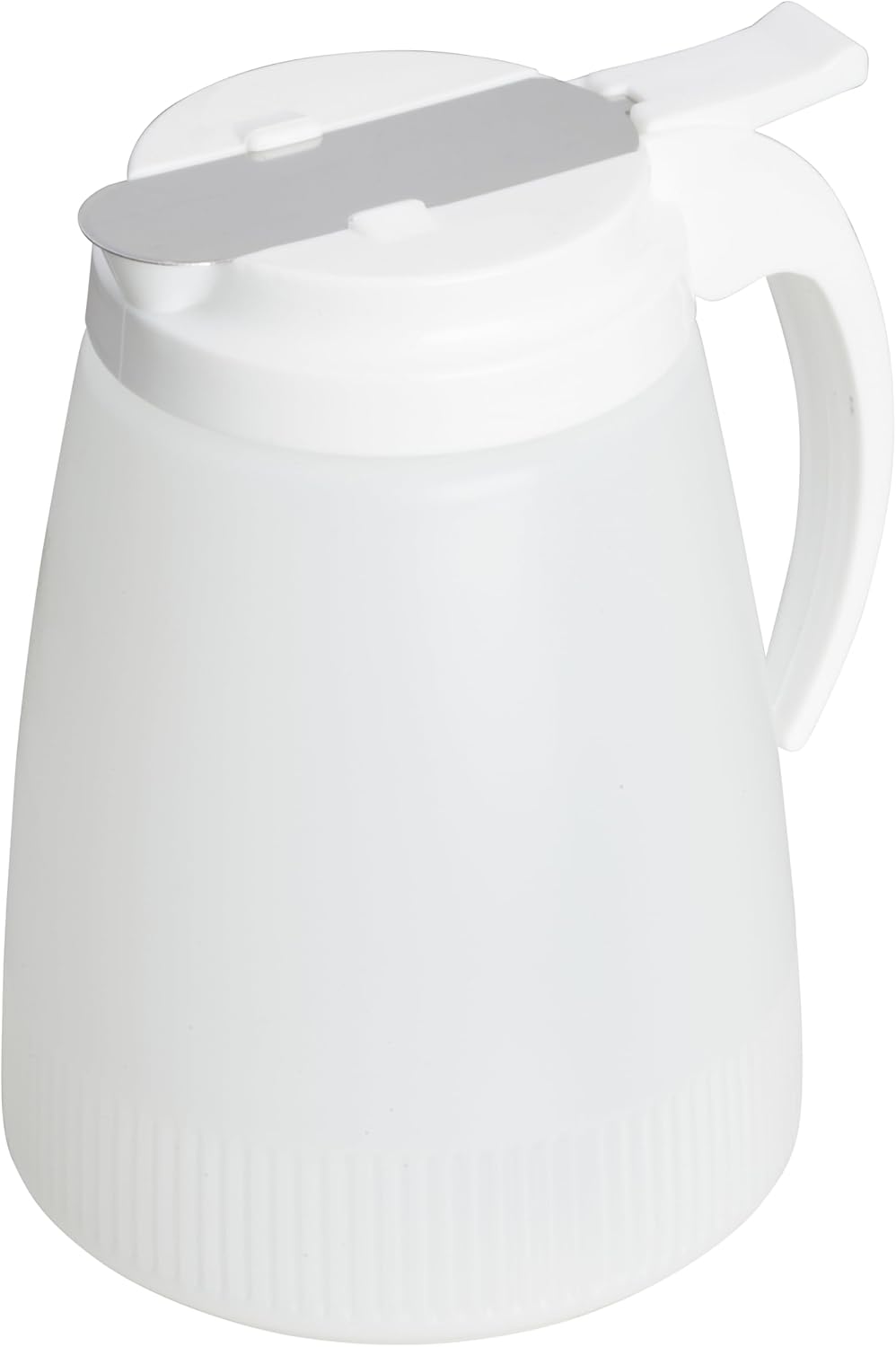 32 oz White Plastic Syrup Dispenser