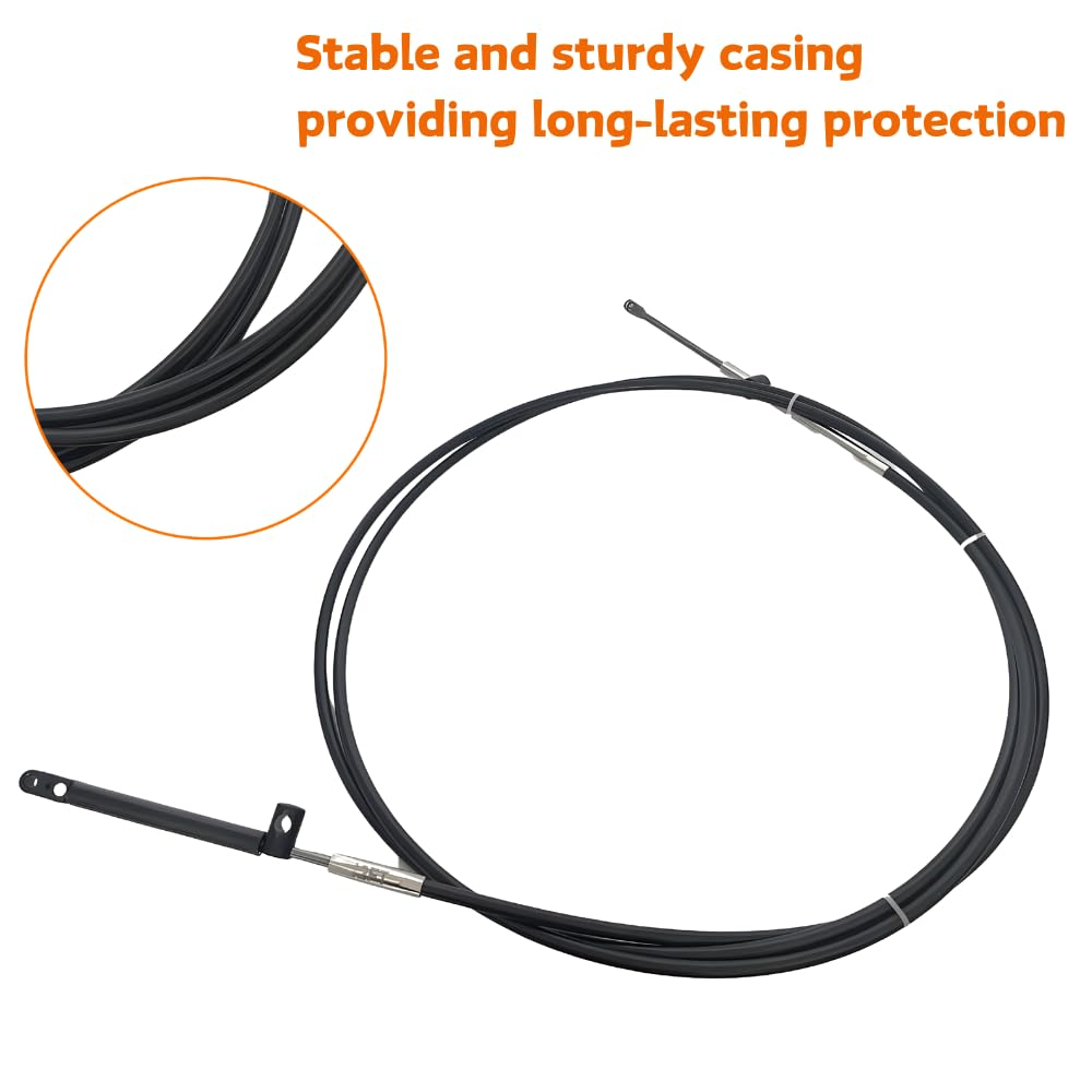 Boatcon 14FT GEN I Throttle Shift Control Cable Replace CC17914 Fits For Mercury Mariner Outboard Engine 2Pcs/Set