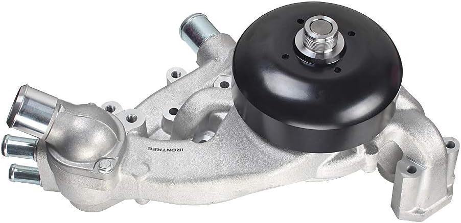 IRONTREE AW6009 Water Pump Kit with Metal Gasket & Thermostat for 07-20 Chevy Silverado 1500 Tahoe Avalanche Suburban, 07-17 GMC Sierra 1500 Yukon XL Savana, Cadillac Escalade, Hummer, 4.8L 5.3L 6.0L