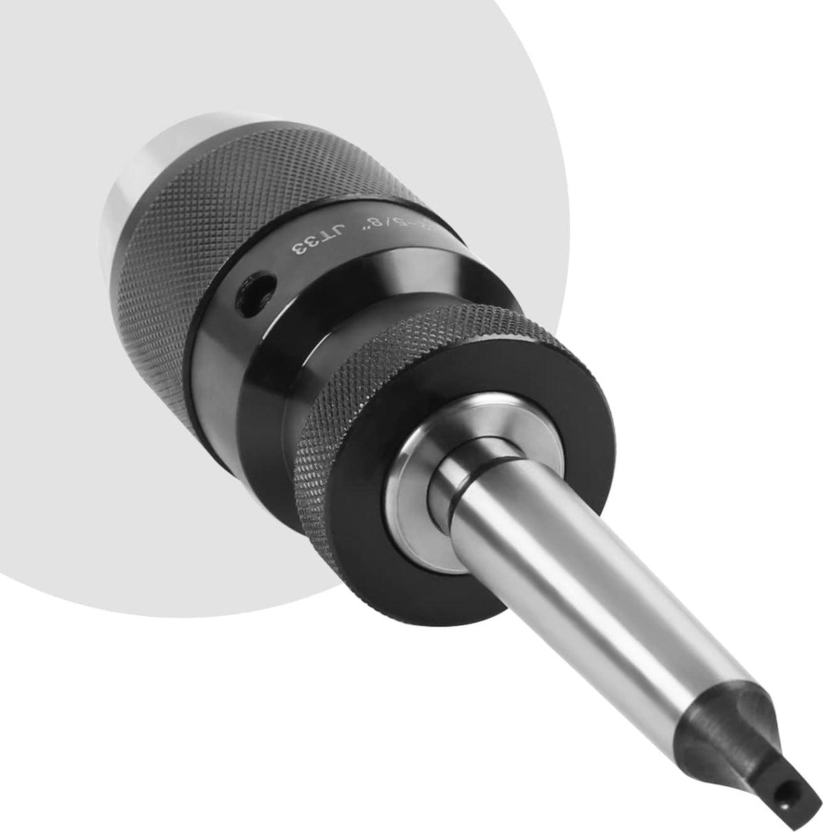 Heavy Duty MT2 Drill Press Chuck, 1/32"- 5/8" Keyless Drill Chuck JT33 Mount with Highly Precise MT2 Drill Chuck Arbor