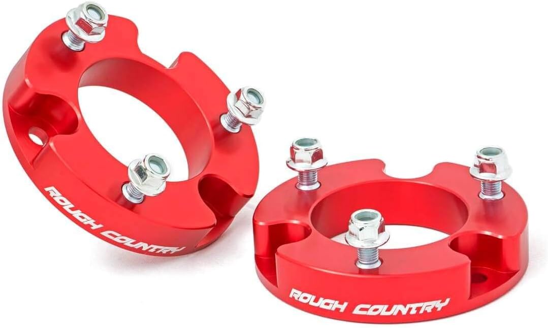 Rough Country 2" Leveling Kit for 05-23 Toyota Tacoma | Anodized Red - 744RED