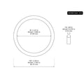 222 Buna-N O-Ring, 70A Hardness, Black 1-1/2" ID, 1-3/4" OD, 1/8" Width (Pack of 50)