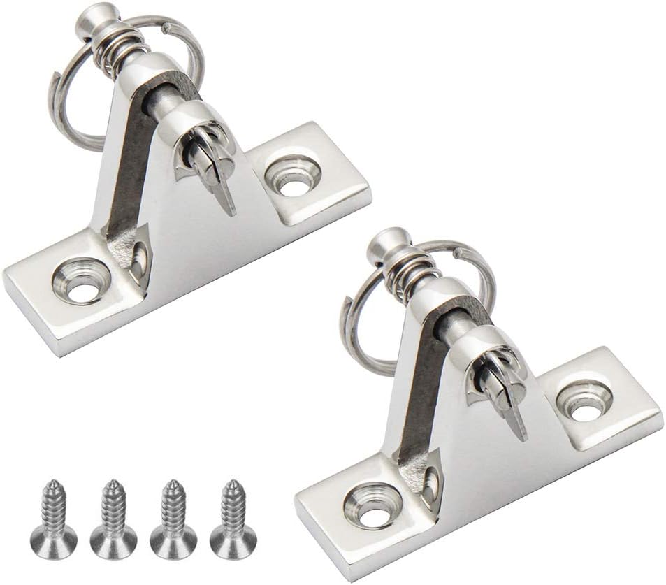 YOUNG MARINE Made Stainless Steel Marine Boat Deck Hinge Mount Bimini Top Fitting Hardware Fitting Deck Hardware